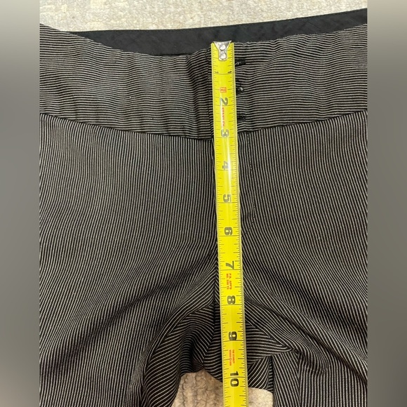 Maurice’s Gray Pinstripe Dress Pants Low Rise Boot Cut Juniors Size 5/6 Long Y2K - Picture 10 of 12